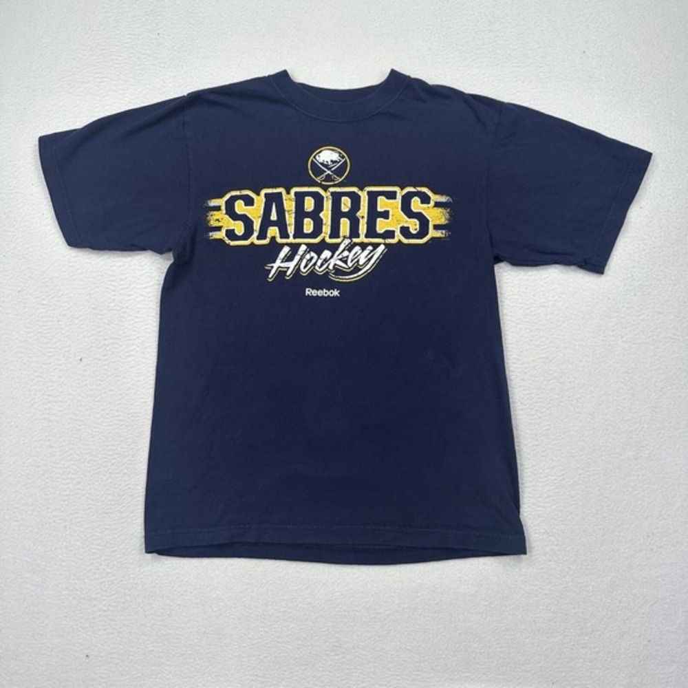 Buffalo Sabres Hockey Reebok T Shirt Size Medium‎ Blue NHL